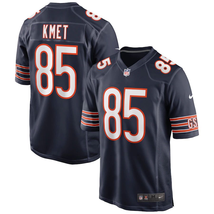 Men Chicago Bears 85 Cole Kmet Nike Navy Player Game NFL Jersey